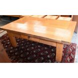 A provincial French oak coffee table