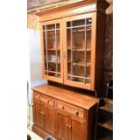 A stained pine dresser