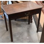 A Georgian mahogany hall table