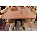 A Victorian mahogany tilt top dining table