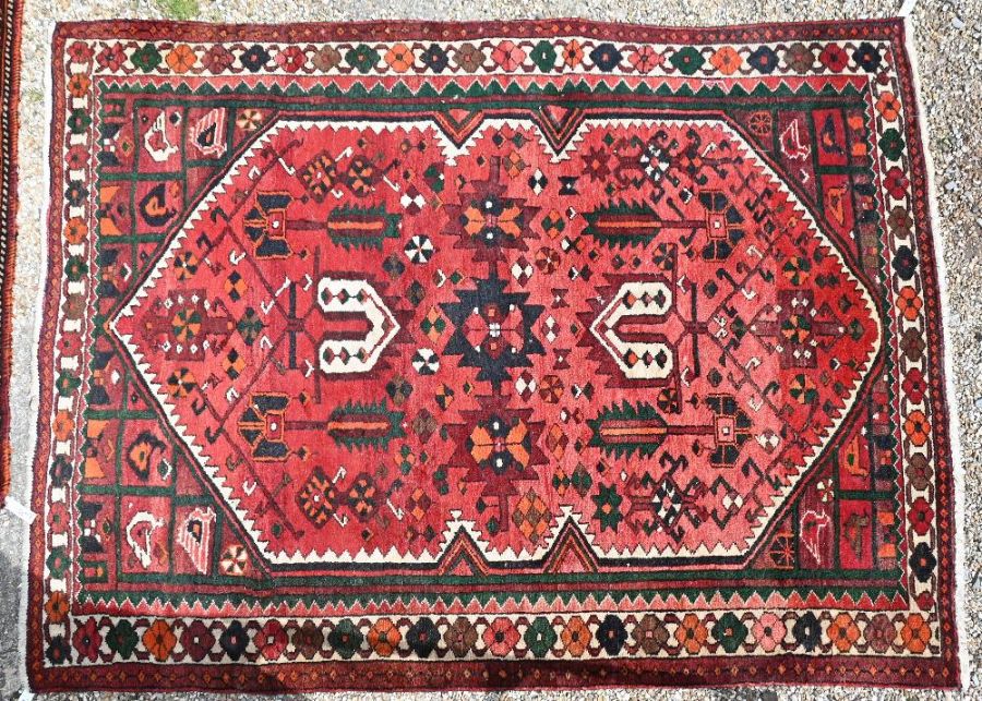 A contemporary Persian Hamadan rug