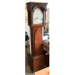 A 19th century oak longcase clock