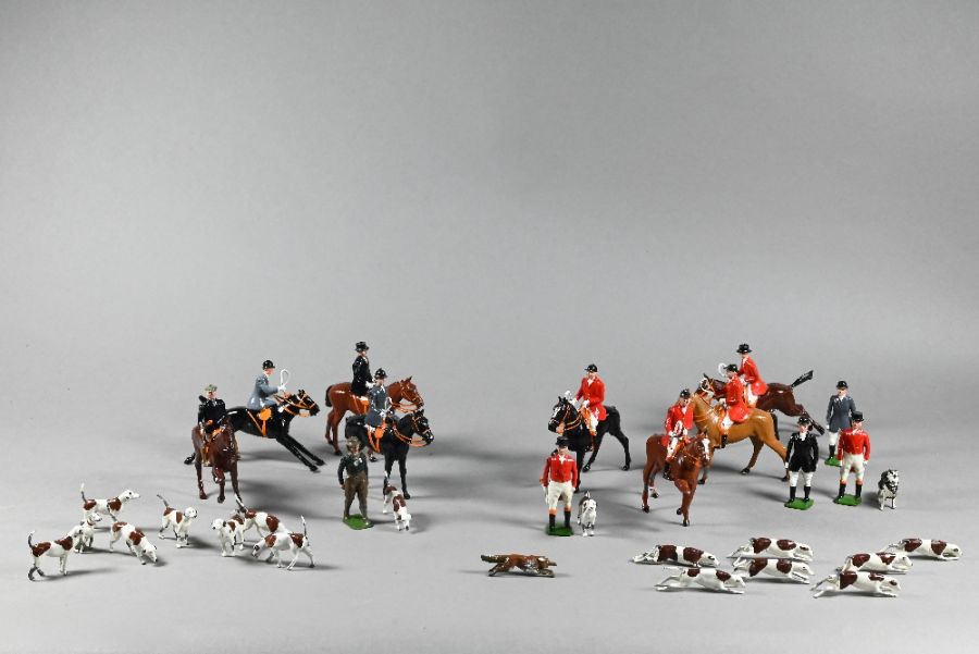 A Britain's die-cast fox-hunt set