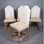 A set of four traditional style dining chairs (4)
