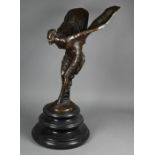 After Charles Sykes, a large brown patinated bronze 'Spirit of Ecstasy'