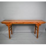 An antique Chinese elm and hardwood altar table
