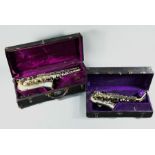 Two vintage saxophones