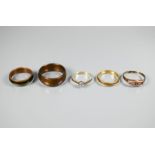 Five various rings