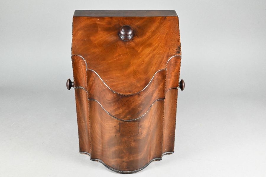 A Georgian knife box to/with a tea caddy (2) - Image 6 of 8