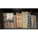 Various 18th century and later leather bound volumes
