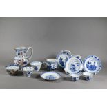 Eleven items of Chinese 18th century porcelain, Kangxi and Qianlong, Qing period