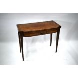 A good Victorian satinwood card table