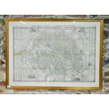 French steel map engraving
