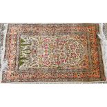 A fine Turkish Hereke silk prayer rug