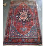 A fine old Persian hand-made Bidjar carpet, 204 cm x 128 cm