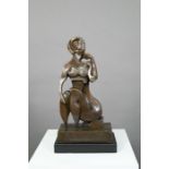 Raymondo, brown patinated bronze