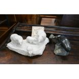 Hoselton Studio (Ontario) group of carved marble polar bears from the 'Canada Bears' collection,