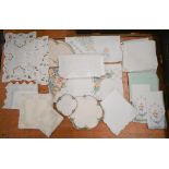 A small quantity of table linen