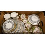 A Royal Worcester china 'Padua' dinner service to/w a Paragon 'Rockingham' tea service, Royal Albert