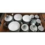 Denby 'Venice' pottery breakfast service including tea and coffee pots (2 boxes)
