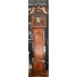 Steel gun cabinet, concealed in a mahogany imitation longcase clock case