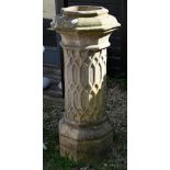 A large antique gothic design chimney pot