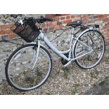 A Dawes 'Mirage' ladies bicycle with front basket and rear rack