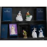 Five boxed Royal Doulton figures, Hannah HN3369, Nicole HN4112, Happy Birthday 2004 HN4528, Dawn
