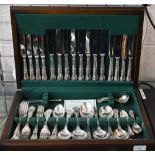 Canteen of epns Kings pattern flatware and cutlery for eight settings (little used)