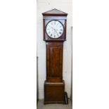 A 19th century mahogany longcase clock, re-painted dial signed 'Peter McMillan, Aberdeen' with