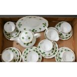 A Colclough china 'Ivy' tea set