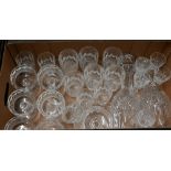 A quantity of Waterford drinking glasses including Colleen and Lismore to/w two decanters and a