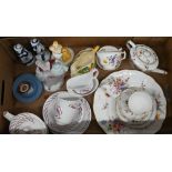 Quantity of Royal Crown Derby floral-printed table ware to/w Art Deco style tea for two set, ceramic