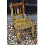 A distress paint finished vintage child's chair