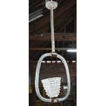 A vintage Barovier & Toso Murano clear glass light fitting, approx. 40 cm dia. x 100 cm h