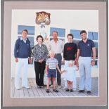 HM Queen Elizabeth II and HRH the Duke of Edinburgh Christmas card with printed photographic front