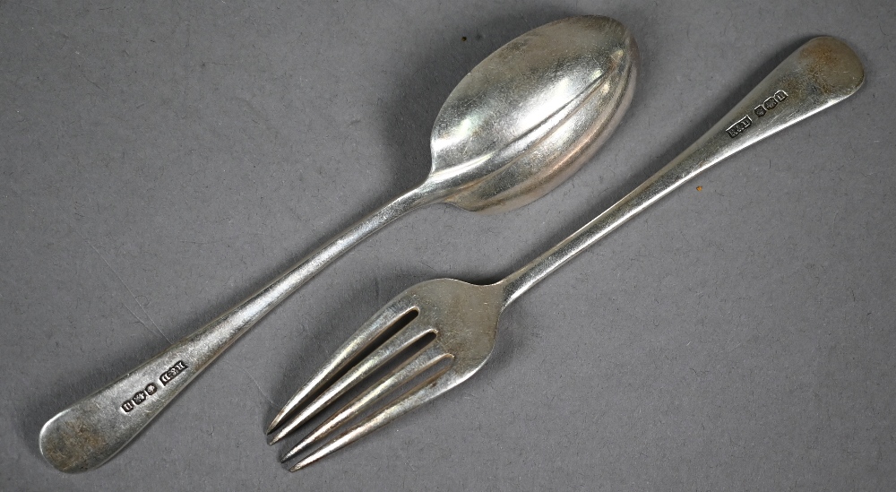 Engraved silver bowl, Martin, Hall & Co Ltd, Sheffield 1928, 11cm, to/w a pair of sauce ladles, - Image 5 of 6