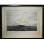 A set of four engravings after Duncan - The Clipper Ships Mirage, Shannon, Cosmos and HMS