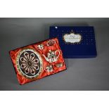 Boxed Royal Crown Derby China Imari six-piece miniature tea set including tray, teapot, milk and