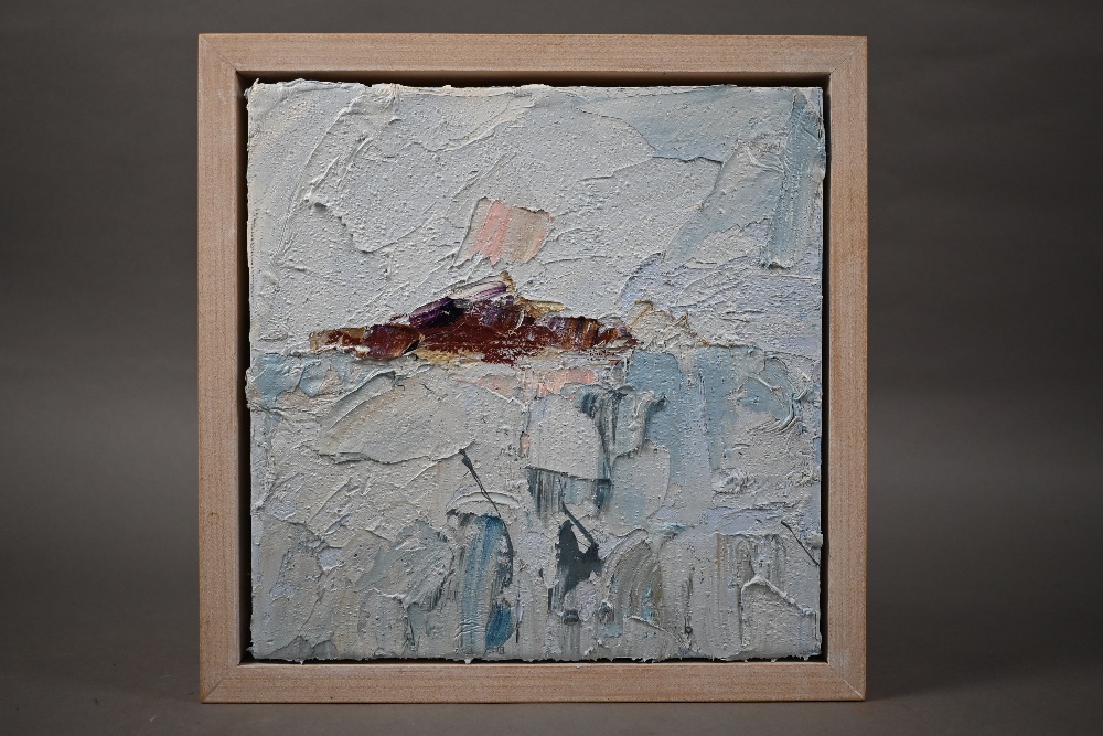 David Wheeler ( b 1952) - Abstract study, oil on canvas, signed to verso, 20 x 20 cm
