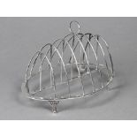 A George III silver toast rack of elliptical form, John Langlands & John Robertson, London (no