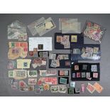 A small collection of Victorian and later postage stamps including 1d black SC, plate 1a with