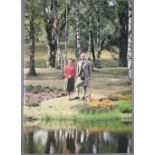 HM Queen Elizabeth II and HRH the Duke of Edinburgh Christmas card with printed photographic