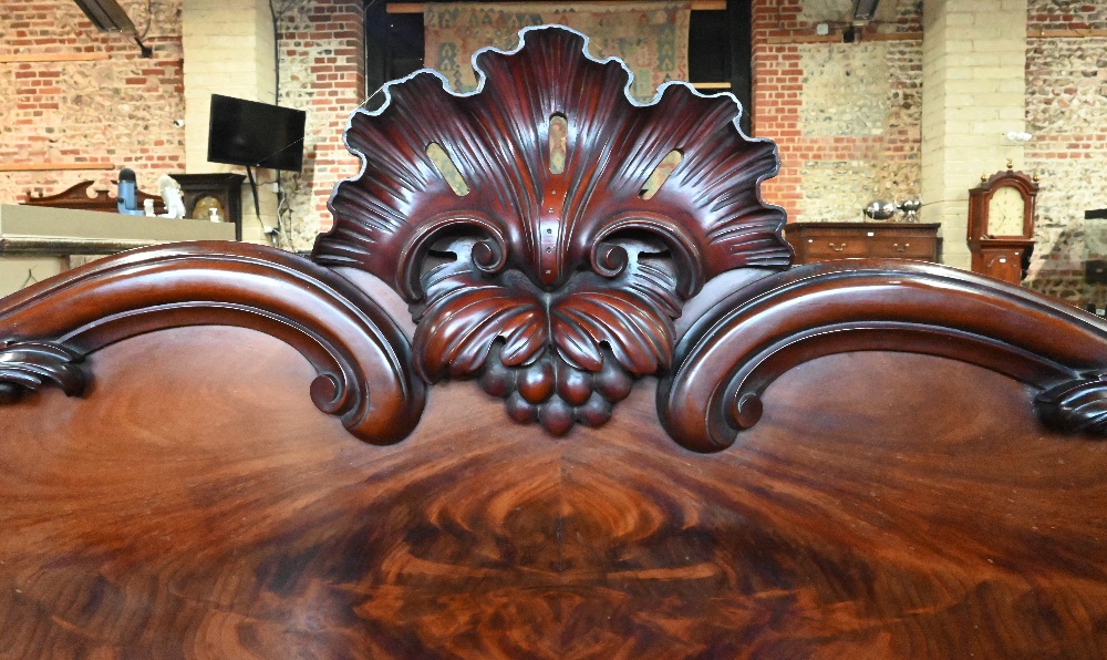 A large Victorian mahogany country house twin pedestal sideboard, the heavily moulded back over a - Image 5 of 7