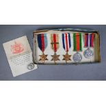 A WWII medal group of five comprising 1939-45 Star; Africa Star, bar 1st Army; France & Germany