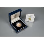 A 1997 gold sovereign, cased and in box, c/w certificate of authenticity