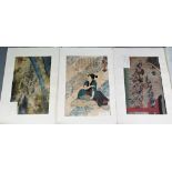 Utagawa Hiroshige (1797-1858) Two Japanese ukiyo-e woodblock prints, ink and colour on paper,