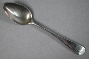 Scottish minor guild: Arbroath old English pattern silver teaspoon, stamped AD with portcullis;
