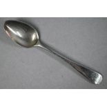 Scottish minor guild: Arbroath old English pattern silver teaspoon, stamped AD with portcullis;