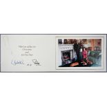 HM Queen Elizabeth II and HRH the Duke of Edinburgh Christmas card with The Queen's Silver Jubilee